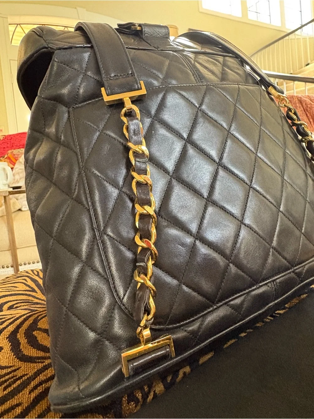 CHANEL  Matelassé Turnlock Unisex Backpack/Handbag